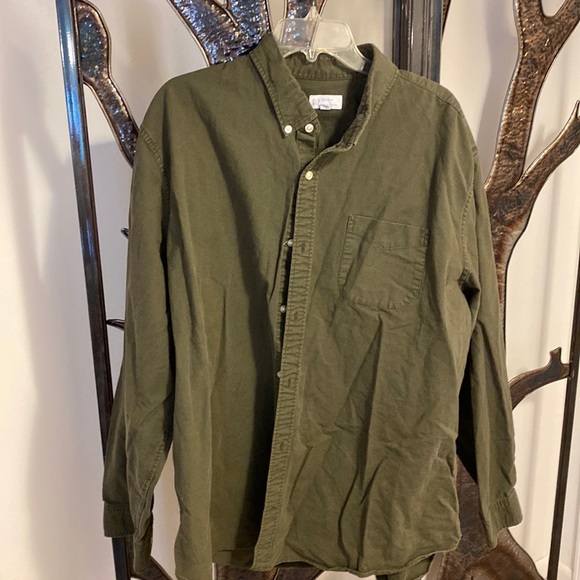 Mens XXXL Gap green button down shirt - Picture 1 of 3